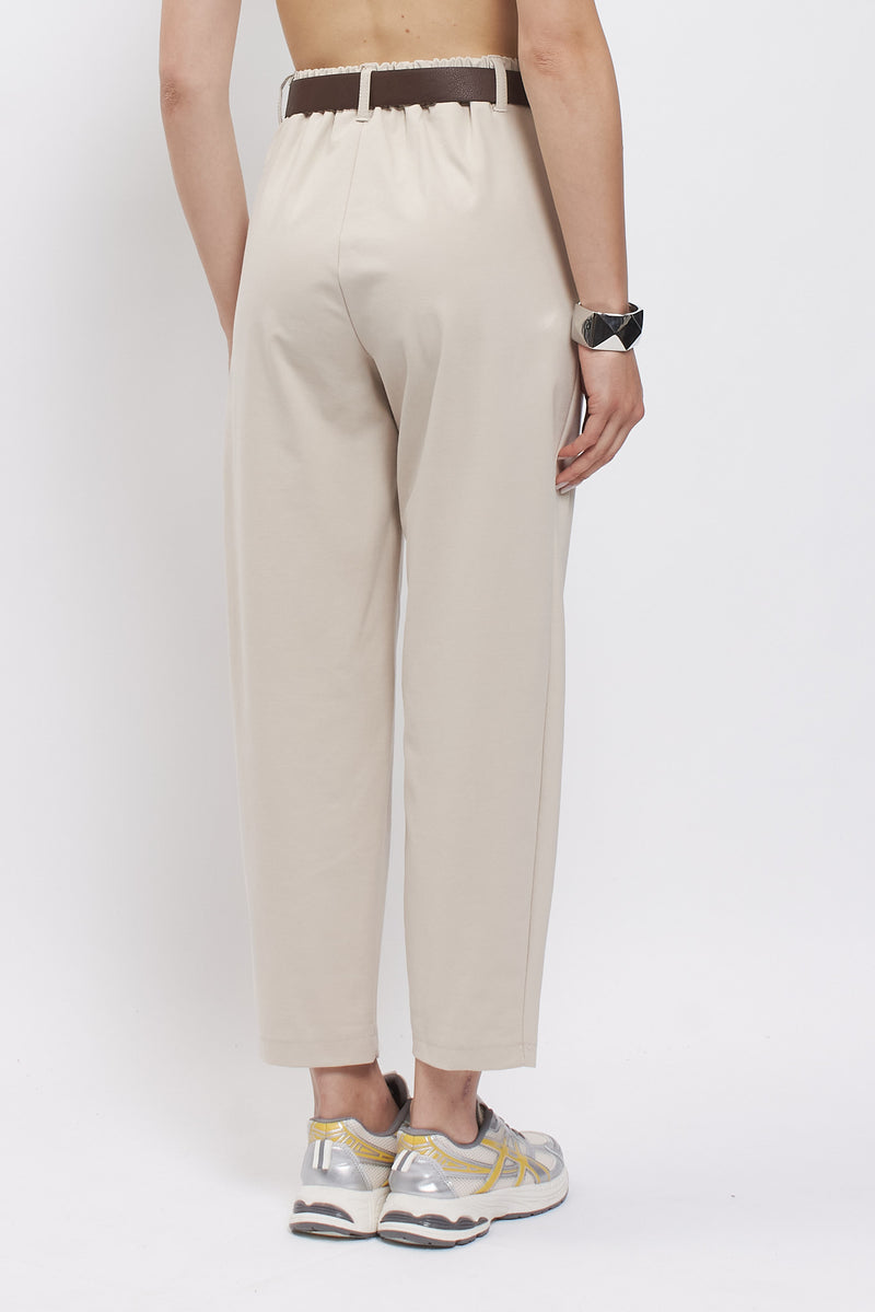 Pantaloni barrel punto milano