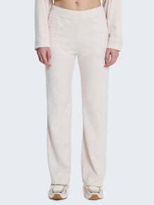 Pantaloni flare misto lana in coordinato