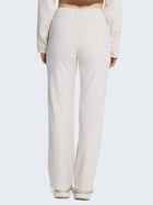 Pantaloni flare misto lana in coordinato