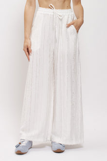 Pantalone in viscosa con laccio