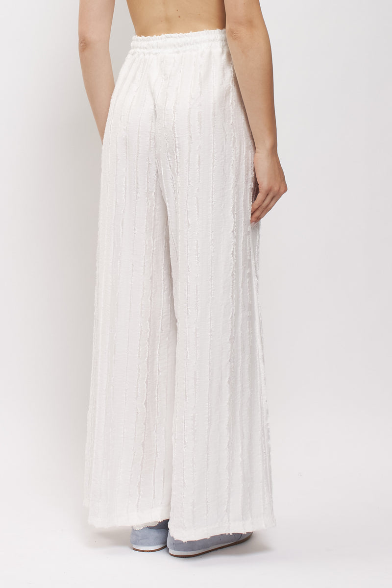 Pantalone in viscosa con laccio