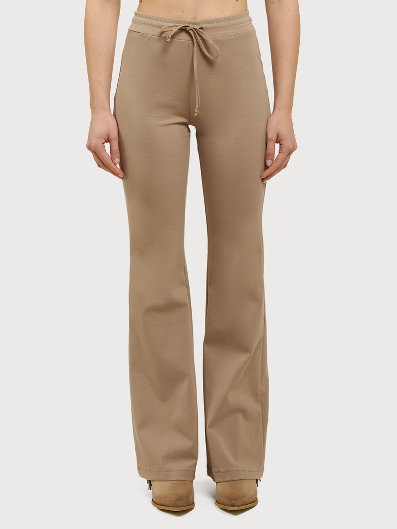 Pantaloni flare punto milano