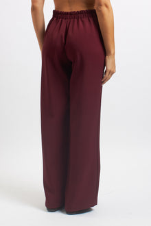 Pantalone palazzo con elastico in vita