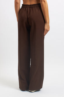 Pantalone palazzo con elastico in vita