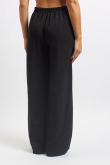 Pantalone palazzo con elastico in vita