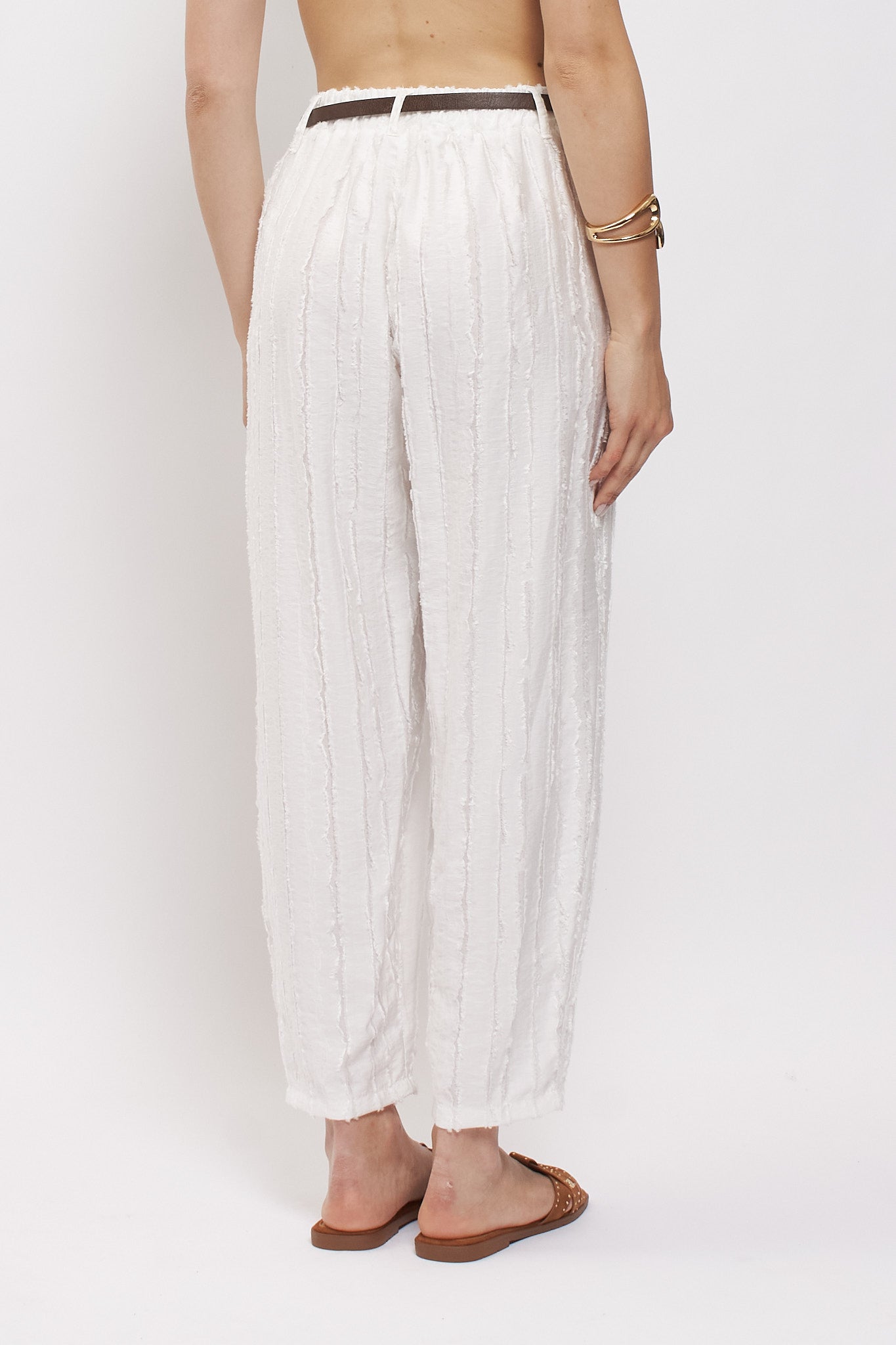 Pantalone in viscosa con cintura