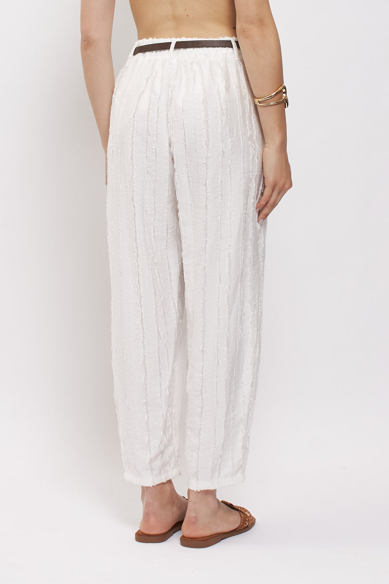 Pantalone in viscosa con cintura