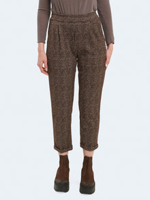 Pantaloni slim fit principe di galles