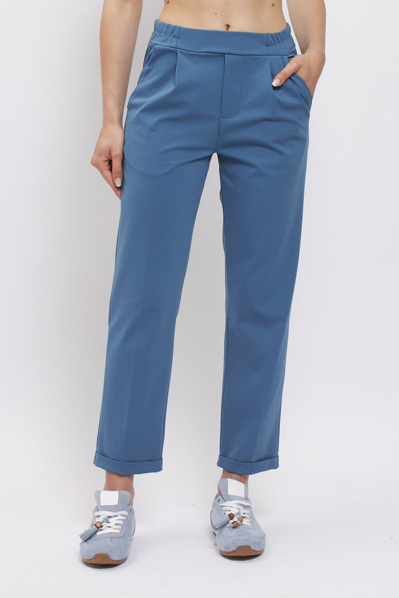 Pantaloni carota punto milano