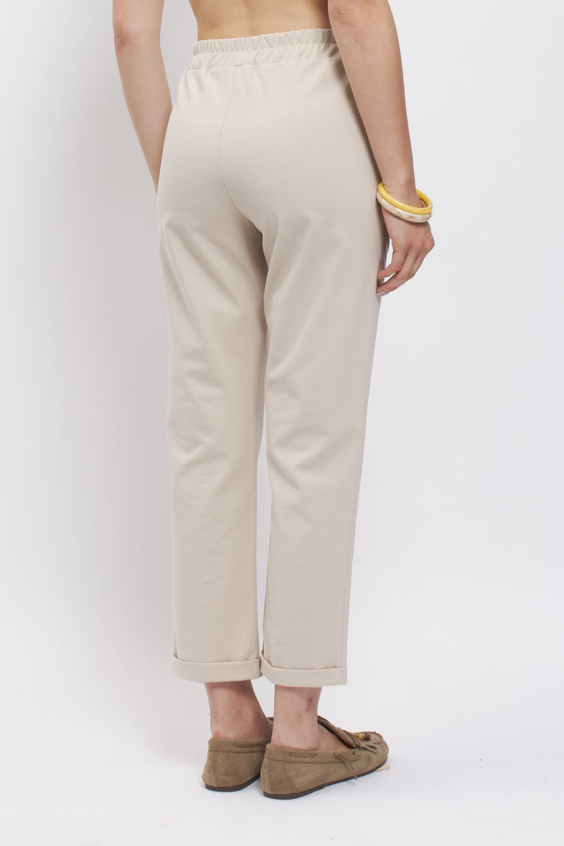 Pantaloni carota punto milano