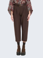 Pantaloni con risvolto e cintura