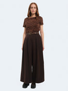 Pantaloni palazzo con cintura