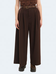 Pantaloni palazzo con cintura