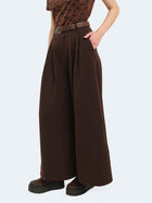 Pantaloni palazzo con cintura