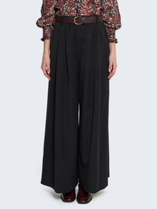 Pantaloni palazzo con cintura