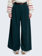 Pantaloni palazzo con cintura