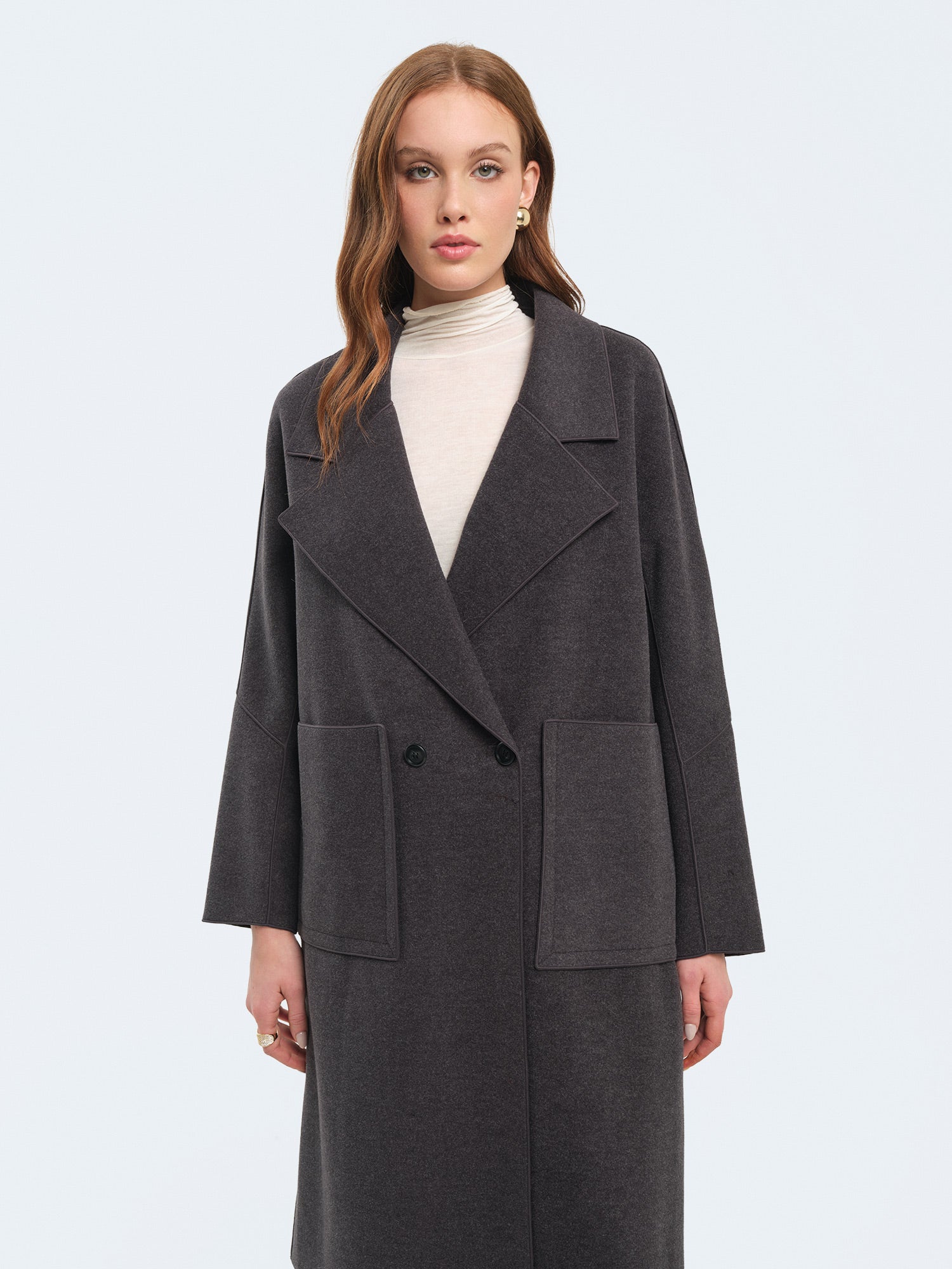 Cappotto lungo in lana