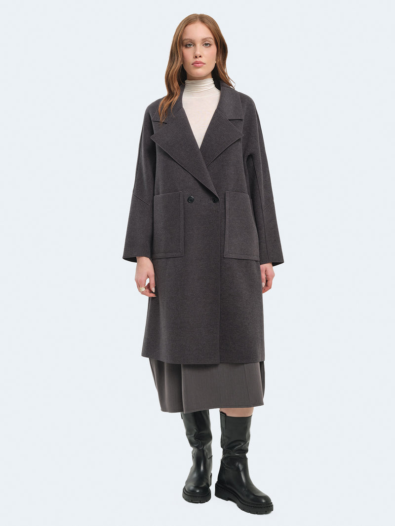 Cappotto lungo in lana