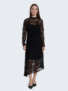 Abito lungo in pizzo