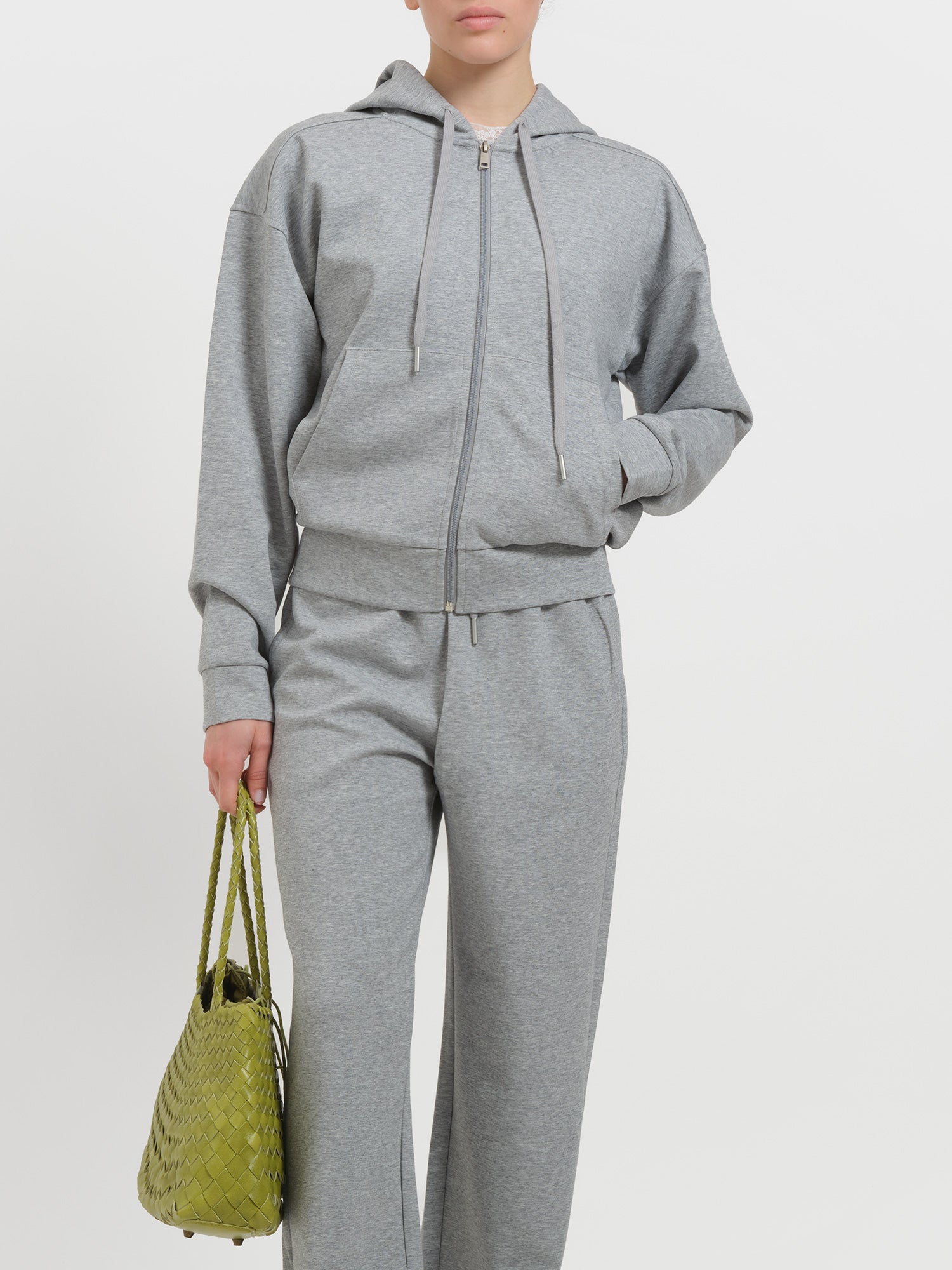 Felpa in cotone con cappuccio