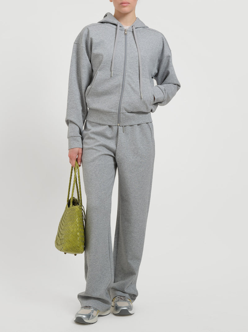 Felpa in cotone con cappuccio