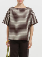 T-shirt a righe a maniche corte