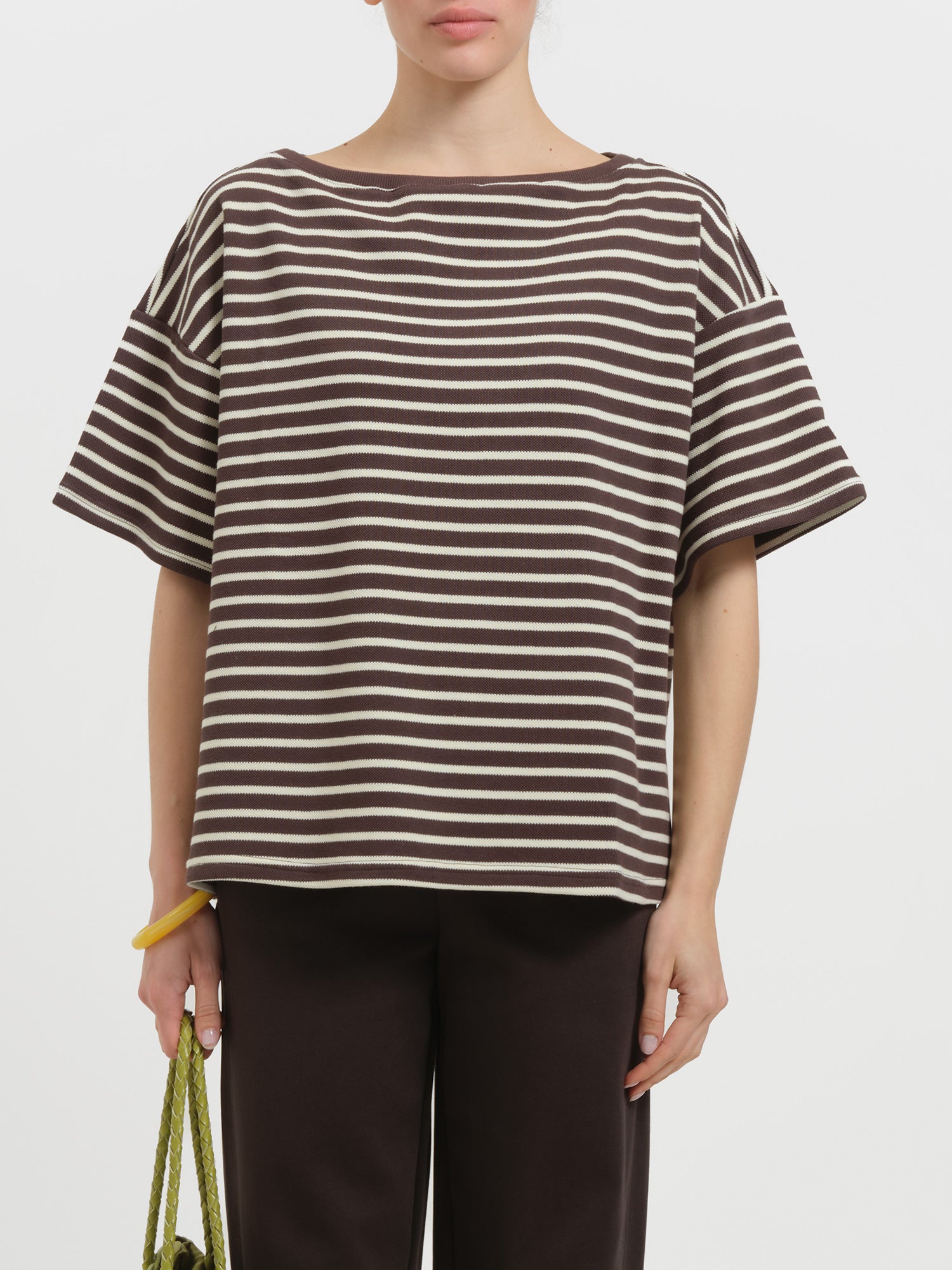 T-shirt a righe a maniche corte