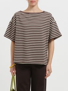 T-shirt a righe a maniche corte