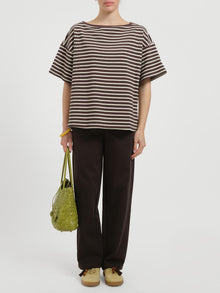 T-shirt a righe a maniche corte