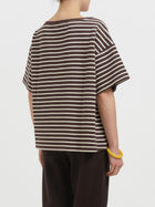 T-shirt a righe a maniche corte