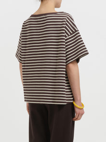 T-shirt a righe a maniche corte