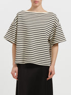 T-shirt a righe a maniche corte