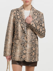 Blazer in ecopelle effetto serpente