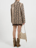 Blazer in ecopelle effetto serpente