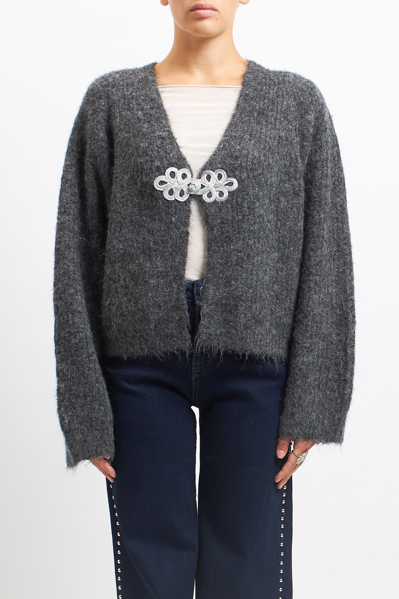 Cardigan con alamaro