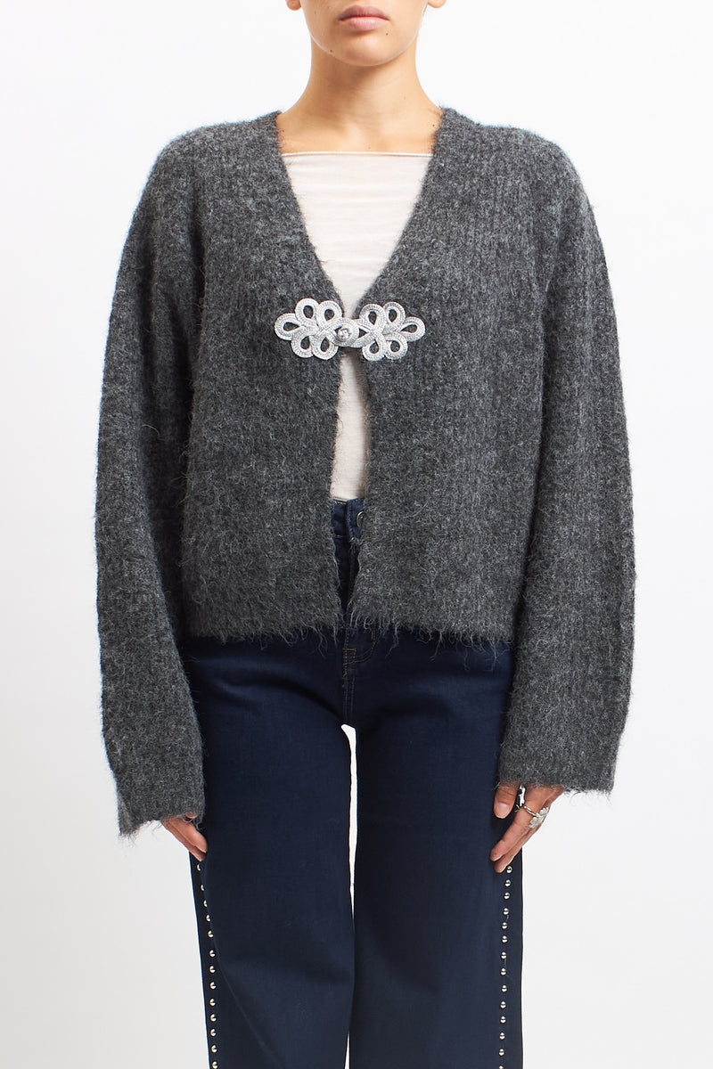 Cardigan con alamaro