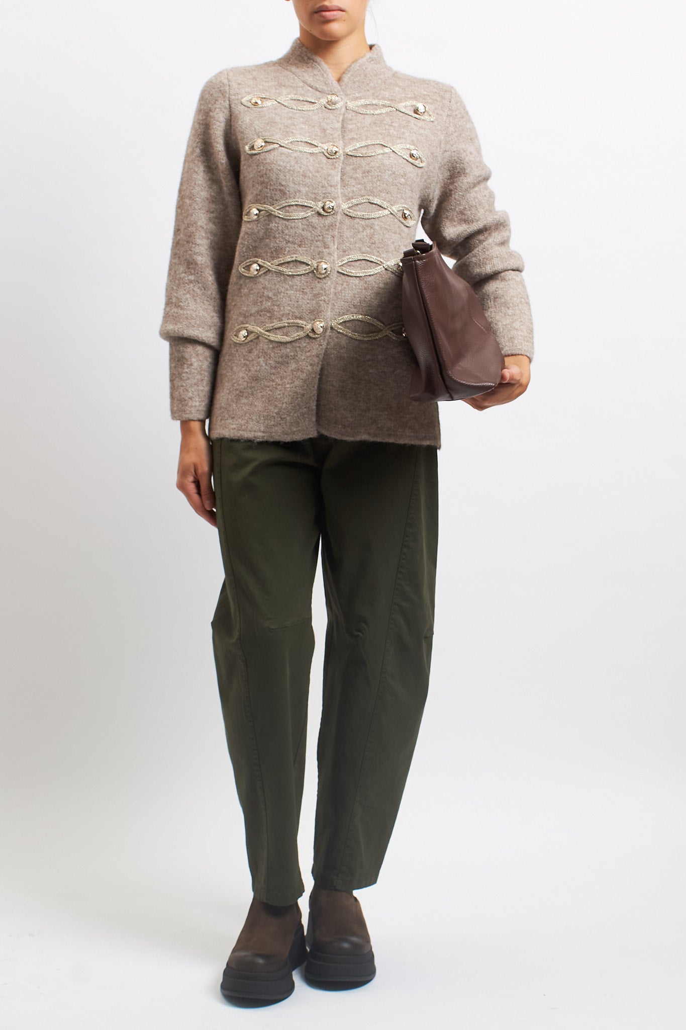 Giacca in maglia in stile Napoleone