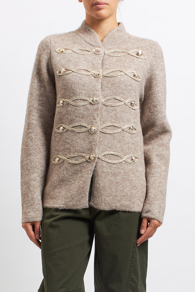 Giacca in maglia in stile Napoleone