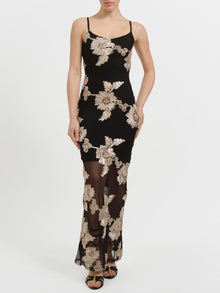 Abito in toulle ricamato