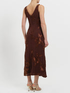 Abito in tulle con ricami floreali