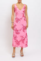 Abito in tulle con ricami floreali
