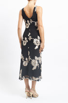Abito in tulle con ricami floreali