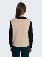 Gilet in maglia con ricami in ciniglia