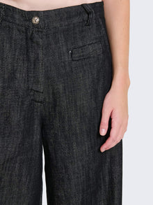 Pantaloni palazzo in denim