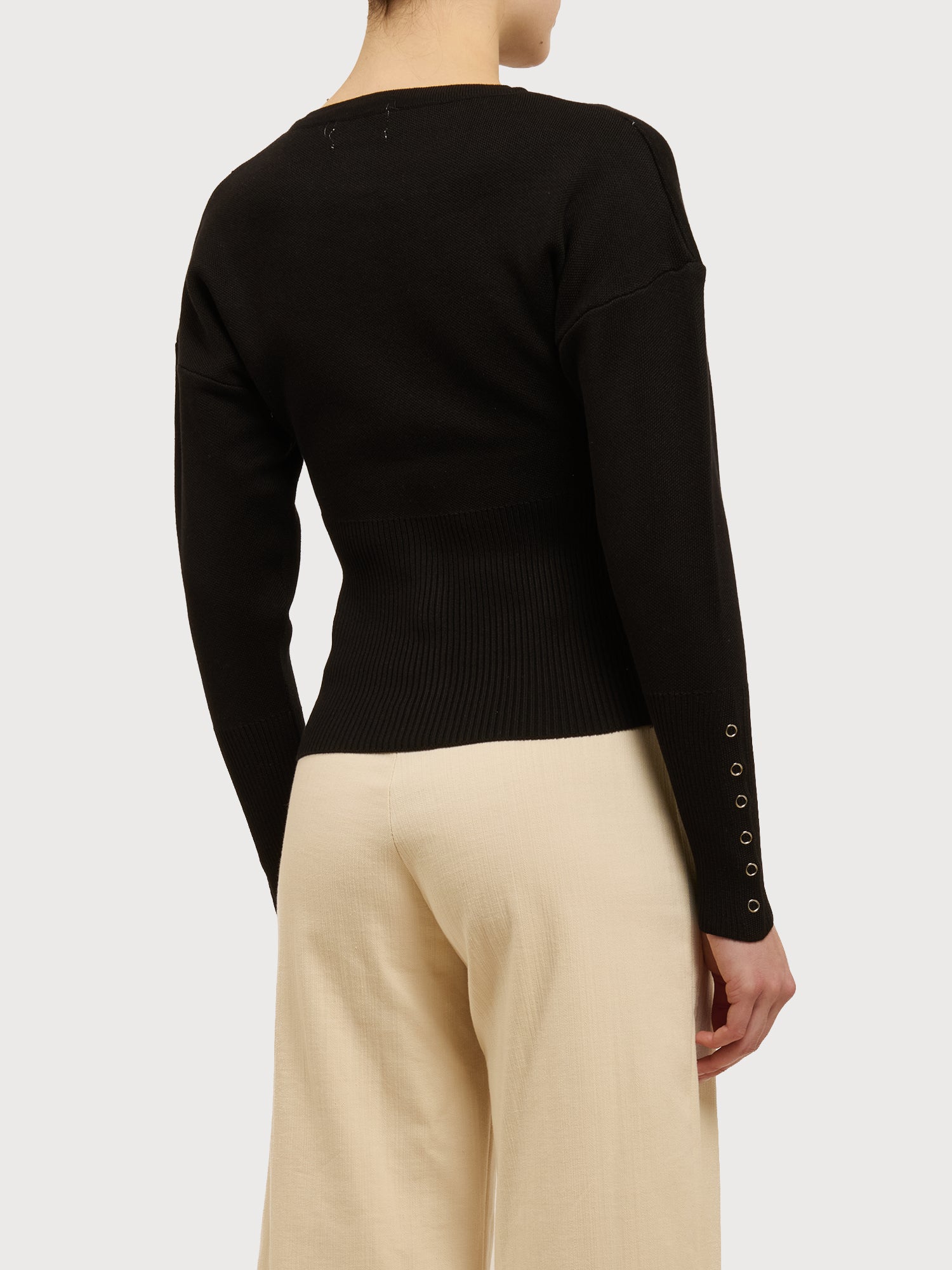 Maglia avvitata con bottoncini