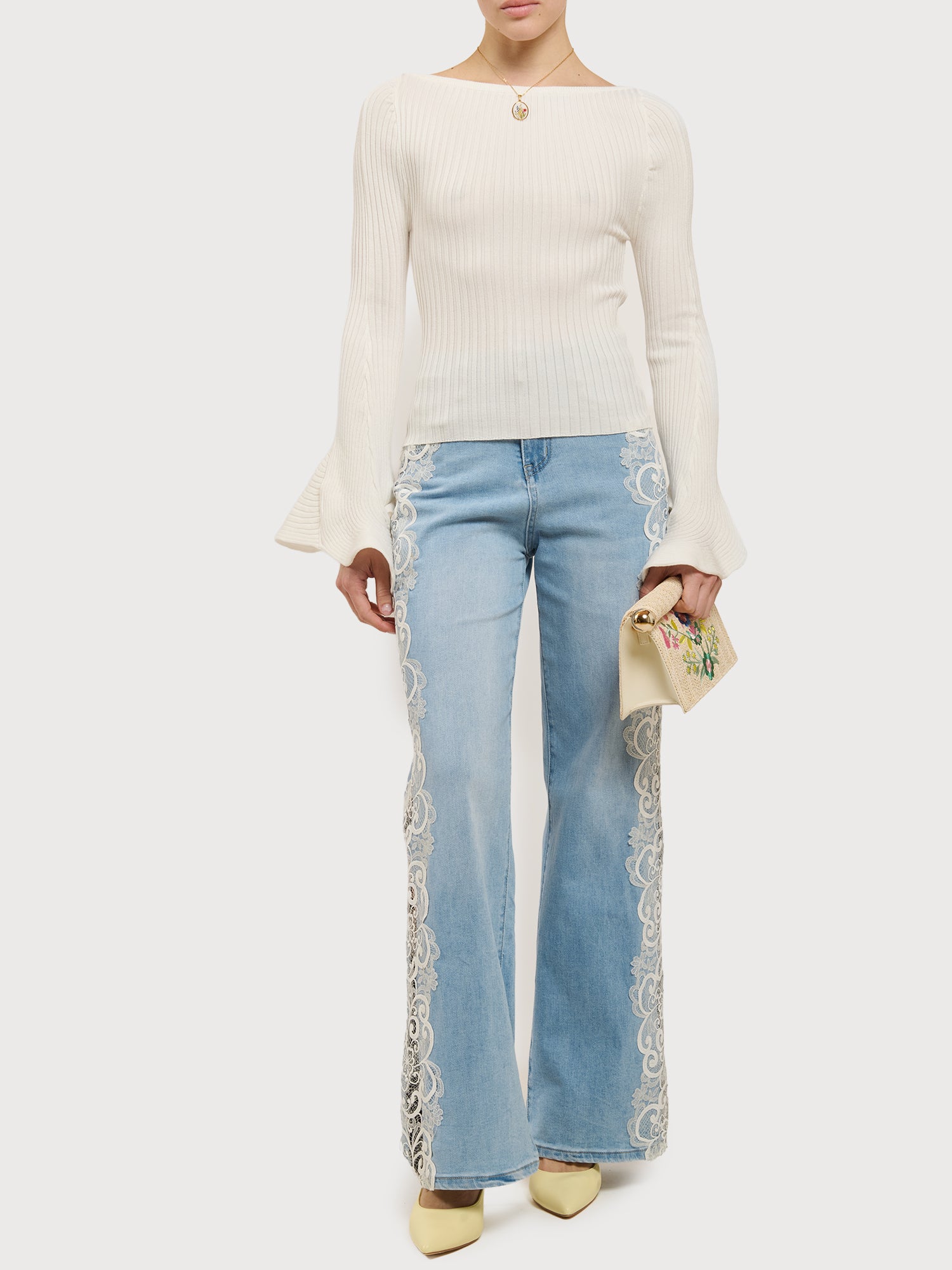 Maglia maniche petalo