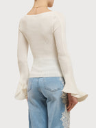 Maglia maniche petalo