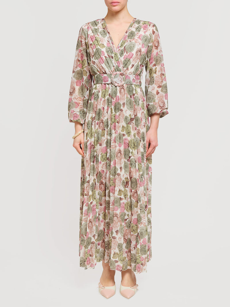 Abito con fantasia floreale