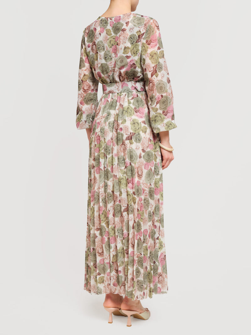 Abito con fantasia floreale