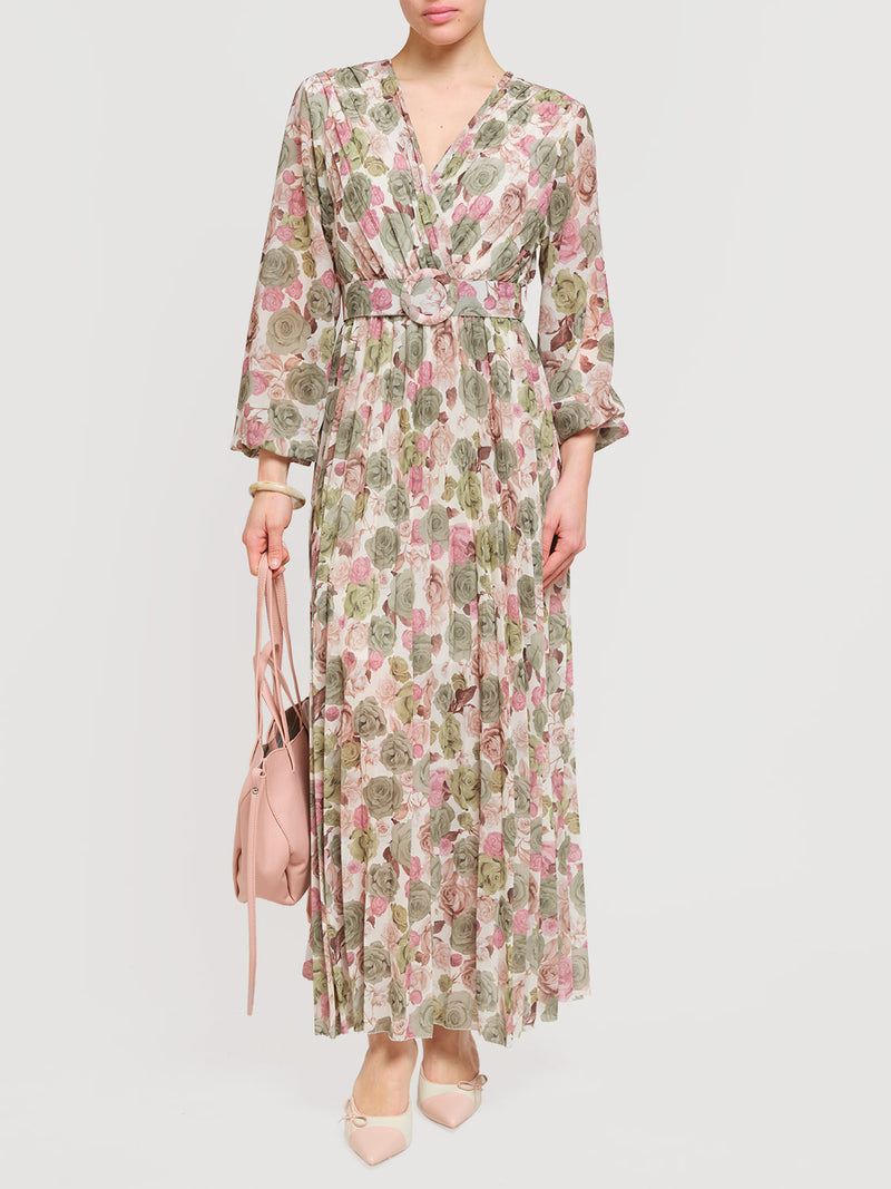 Abito con fantasia floreale